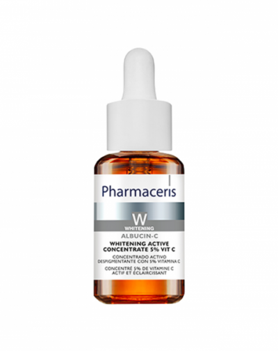 PHARMACERIS-W ALBUCIN – C WHITENING ACTIVE CONCENTRATE 5% VIT. C 30 ML مركز التفتيح الفعال 5٪ فيت. سي 30 مل
