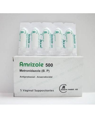 AMRIZOLE 500 MG 5 VAG SUPP مهبلى