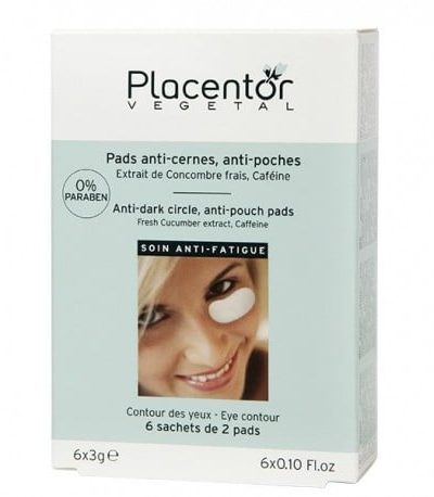 PLACENTOR VEGETAL ANTI – DARK CIRCLE POUCHE PADS FRESH SUSUMER CAFFEINE EYE CONTOURS