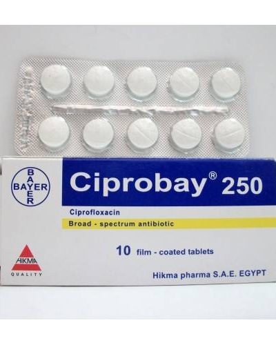 CIPROBAY 250 MG 10 TAB سيبروباي 250 مجم 10 اقراص