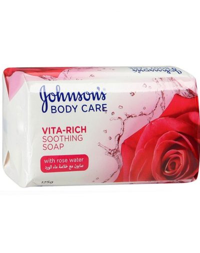 J&J VITA-RICH SOAP 125GM ROSE WATER 125GM ماء الورد