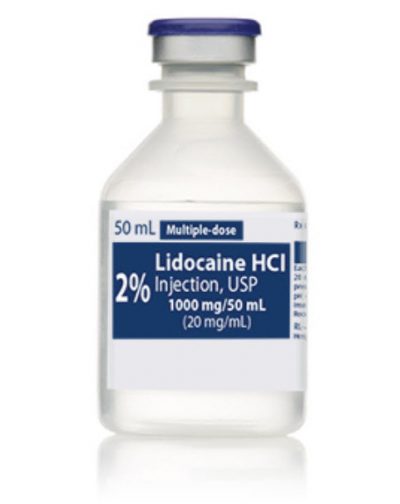 LIDOCAINE 2% 1 VIAL 50 ML ليدوكايين 2٪ 1 فيال 50 مل