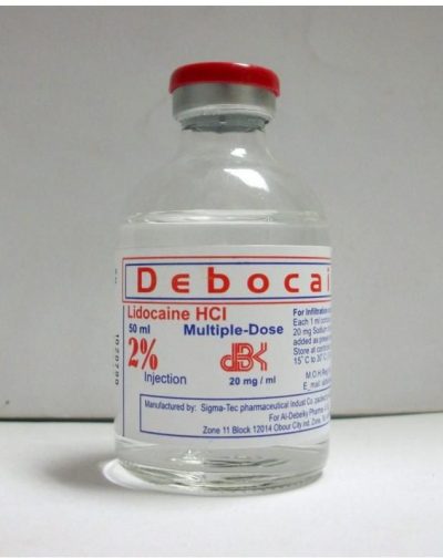 DEBOCAINE (LIDOCAINE) 2% 1 VIAL 50 ML