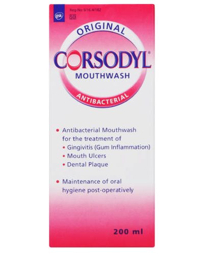 CORSODEN MOUTH . WASH 200 ML (STRAWBERRY) كورسوديل غسول للفم 200 مل (فراولة)
