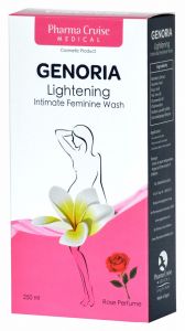 GENORIA LIGHTENING FEMININE WASH ( ROSE ) 250 ML LIQUID جينوريا غسول أنثوي لتفتيح البشرة (بالورد) 250 مل سائل
