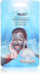 TRUST FACIAL MUD MASK 50GM PEARL قناع الطين للوجه بخلاصة مرطبات البحر الميت واللؤلؤ 3 في 1 من ترست – 50 جم