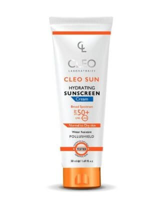 CLEO SUN HYDRA SUNSCREEN CR. 50ML SPF50+ NOR&DRY SK.